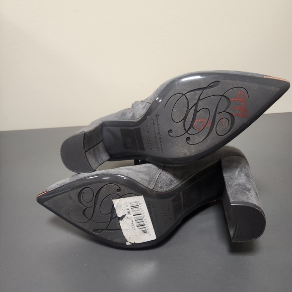 Ted Baker Qatena Suede Heeled Ankle Boots gray Sz 8. New without box - Picture 13 of 13